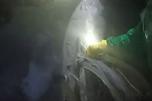 广安消防水池堵漏现场